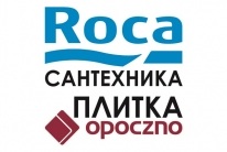 Логотип Салон сантехники Roca и плитки Opoczno