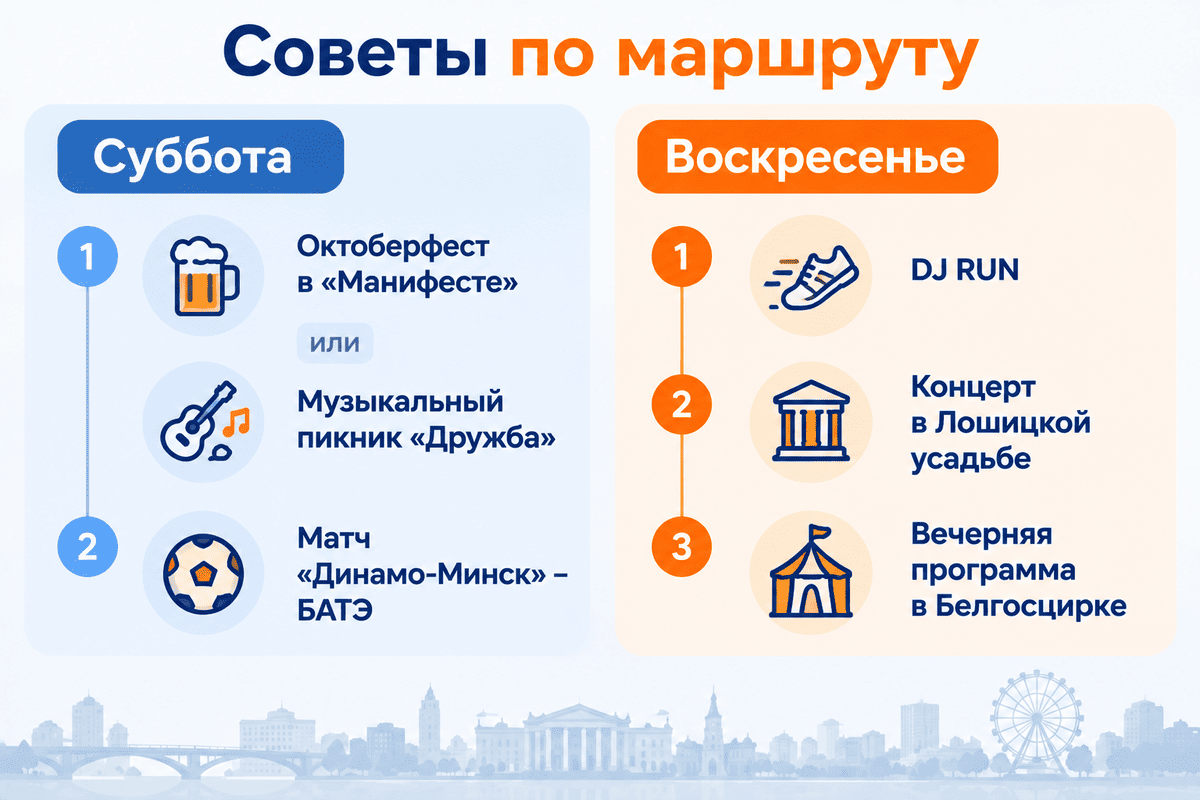 Куда сходить в минске 19-20 сентября