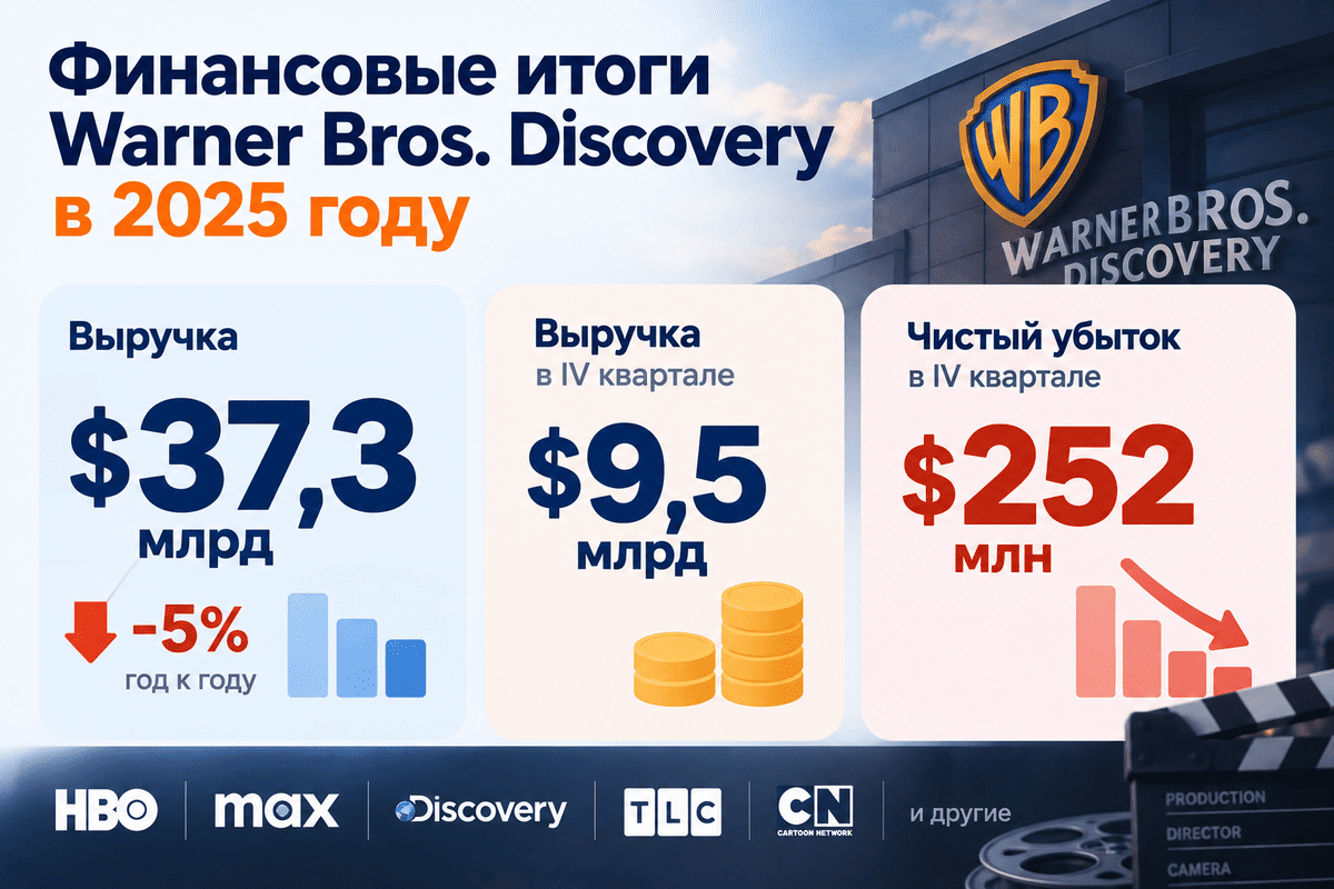 компания покупает Warner Bros. Discovery примерно за $110 млрд с учетом долга.