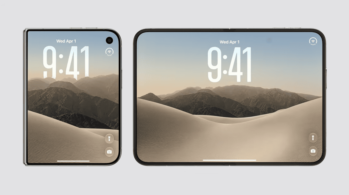 Складной iPhone Duo с внутренним экраном 7,6 дюйма