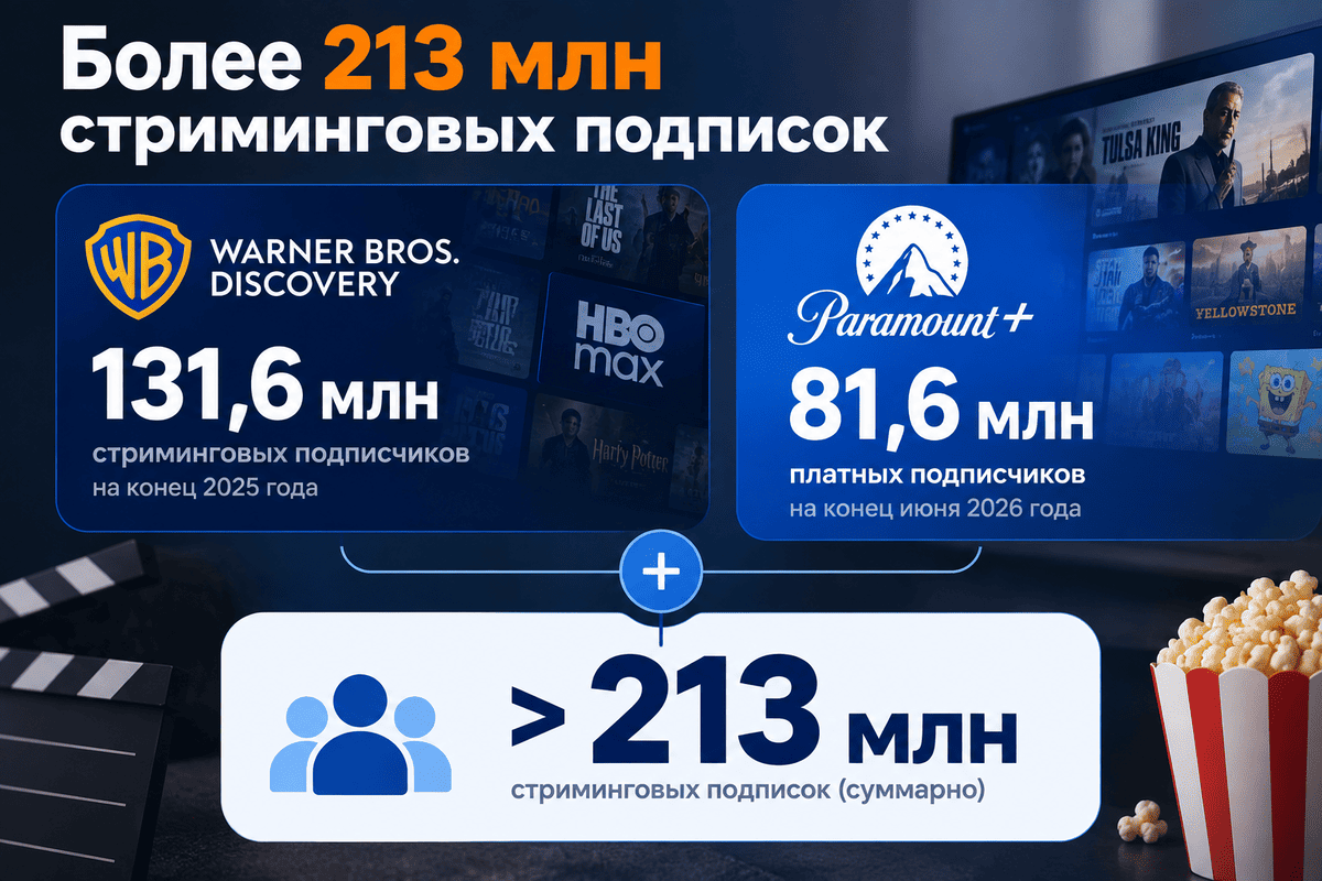 Paramount завершает покупку Warner Bros. Discovery
