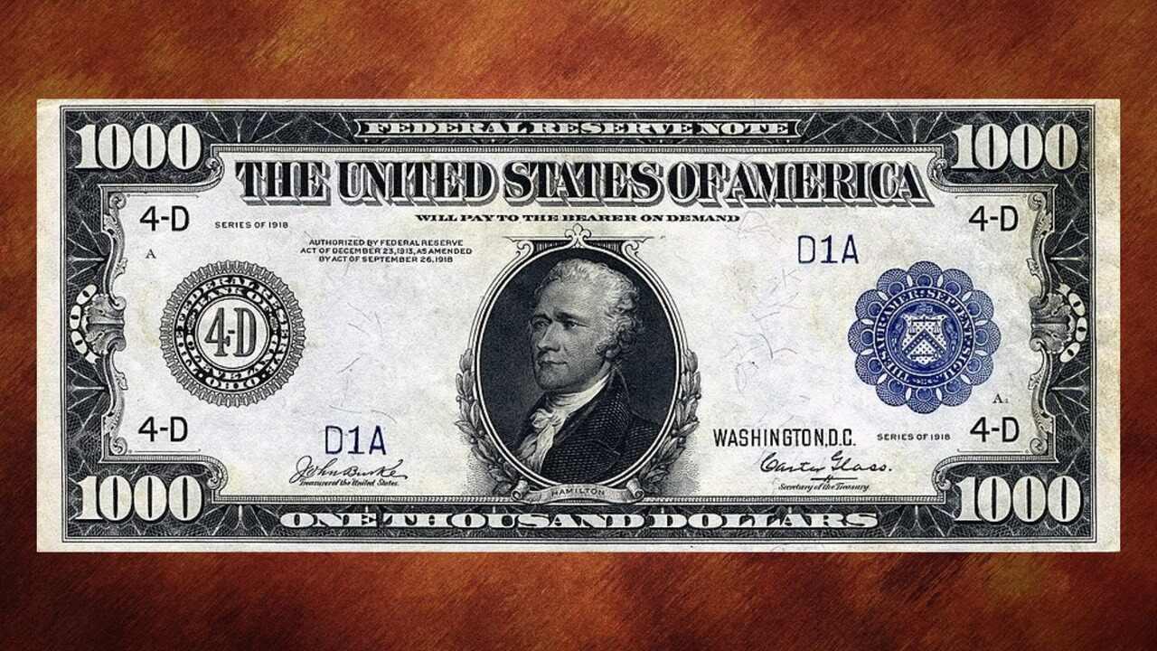 Держали в руках 1000 долларов? А если одной купюрой?