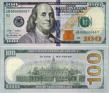 В США сегодня выходит в свет новая 100-долларовая купюра