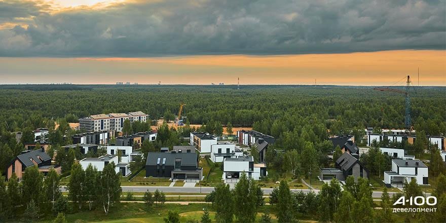 В «Зеленой гавани» представили новый для страны формат домов с двухэтажными квартирами