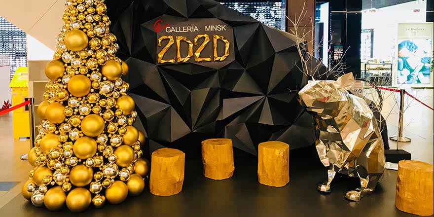 В ТРЦ Galleria Minsk появилась интерактивная композиция с гигантской крысой