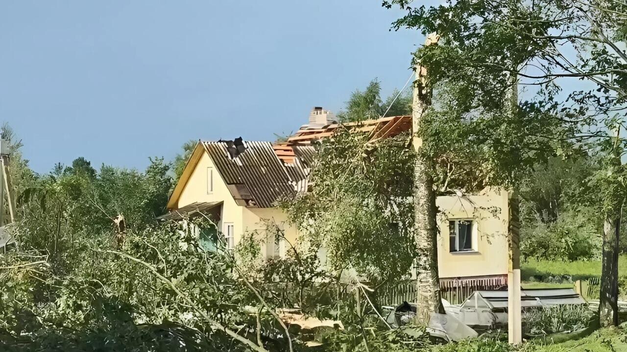Сильный ветер повредил дома в Витебской области