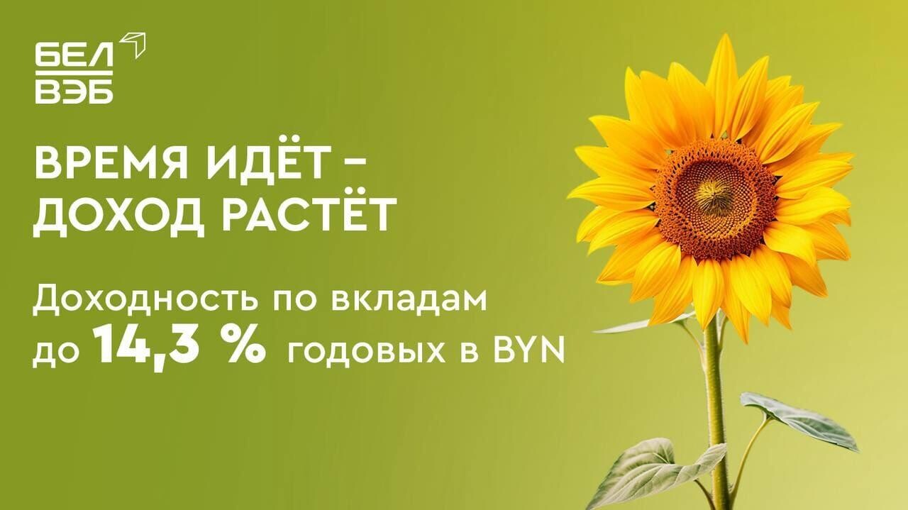 Банк БелВЭБ предлагает оформить вклады в BYN и иностранной валюте по выгодным ставкам