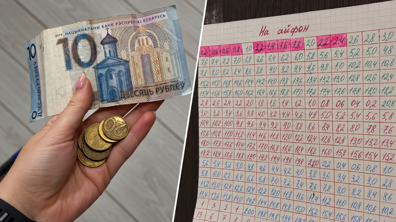 Белоруска показала, как накопить 3,4 тыс. BYN на айфон с помощью таблицы