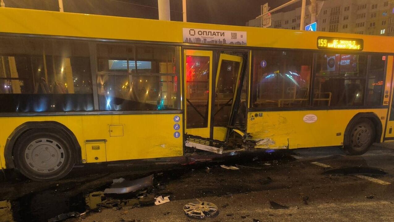 В Минске произошли ДТП с участием автобусов – фото