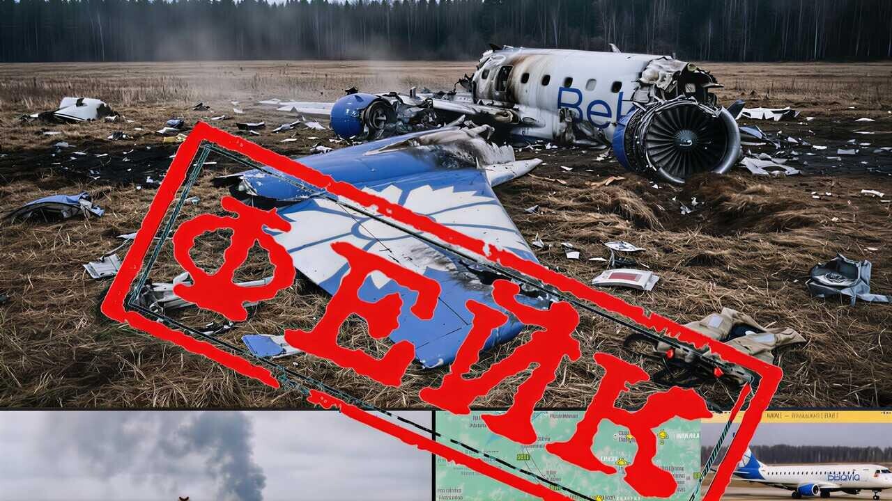 В сети распространяют фейк о крушении самолета «Белавиа» под Москвой