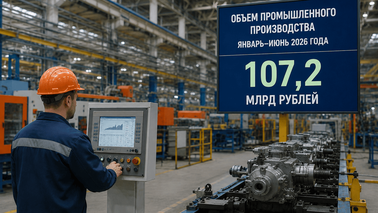 Объем промпроизводства Беларуси за полугодие достиг 107,2 млрд рублей