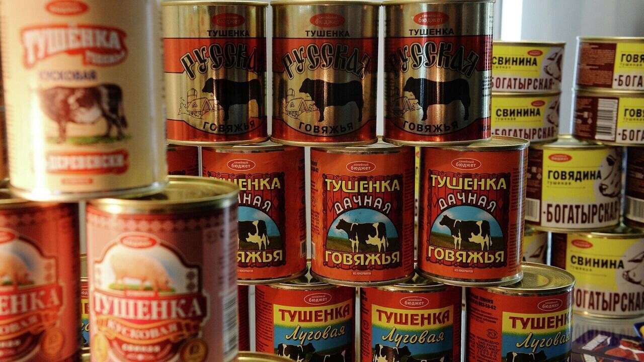 Беларусь вышла в лидеры по поставкам говяжьей тушенки из России