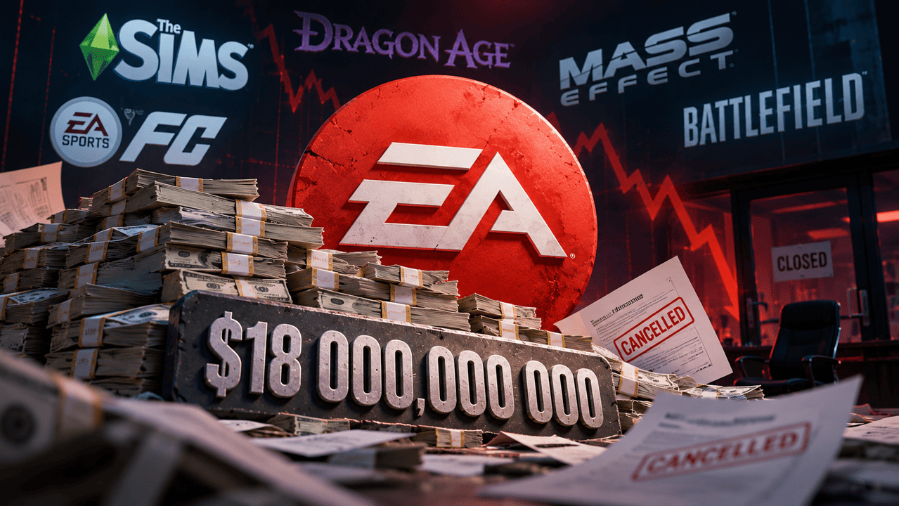 Electronic Arts должна около $18 млрд. Теперь издатель FIFA и The Sims закрывает студии и отменяет игры