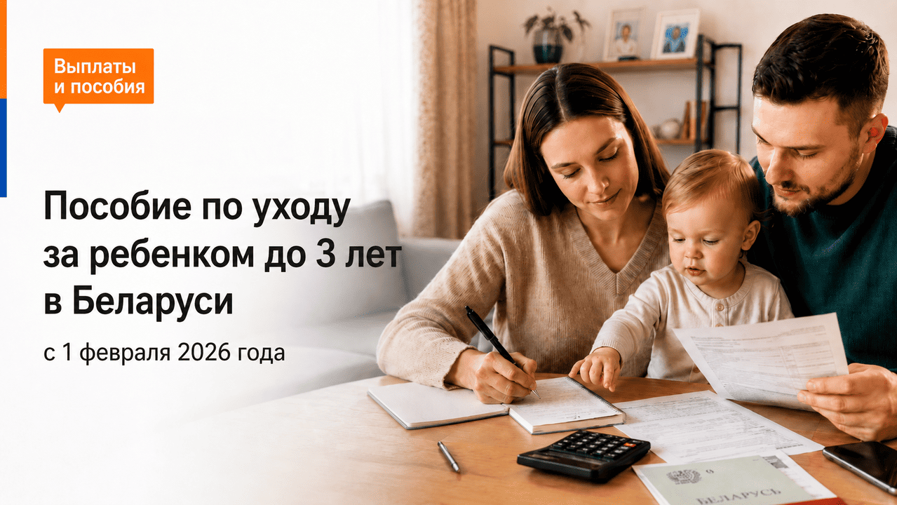 Пособие по уходу за ребенком до 3 лет в Беларуси с 1 февраля 2026 года: новые суммы, кому положено и как оформить