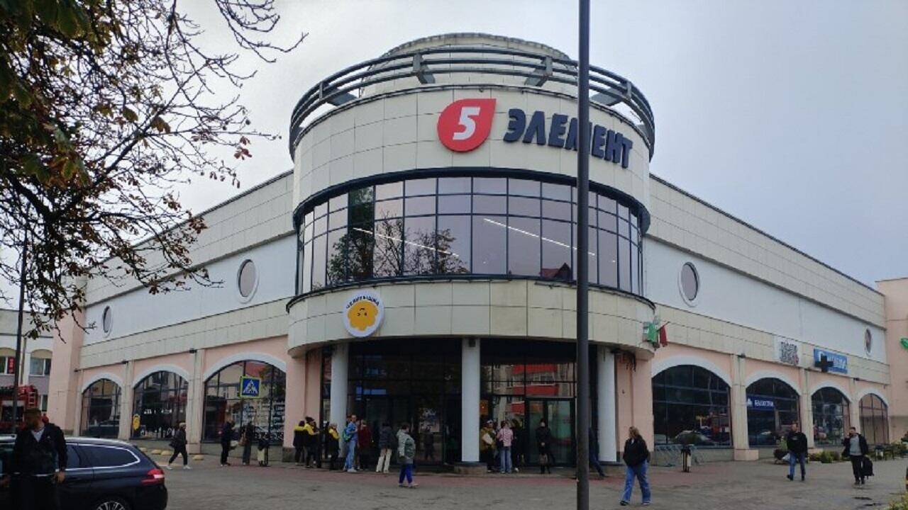В торговом центре Полоцка горел павильон с вейп-шопом